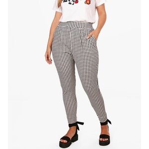 Gingham Print Trousers